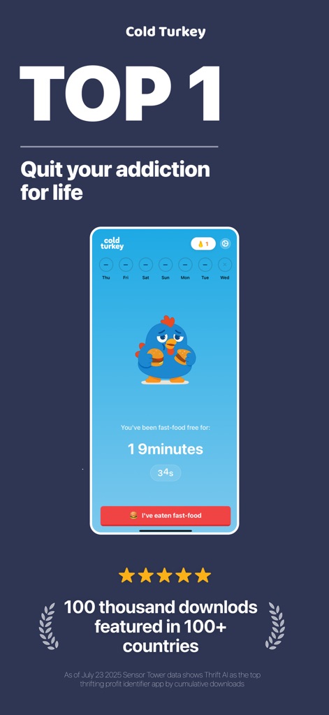 Cold Turkey: Quit For Good - Health & Fitness App | MWM