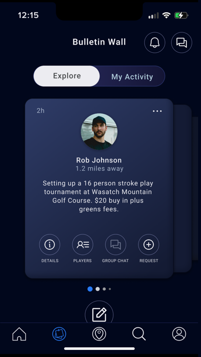 Golf Lounge iPhone screenshot 5 - Social Networking app