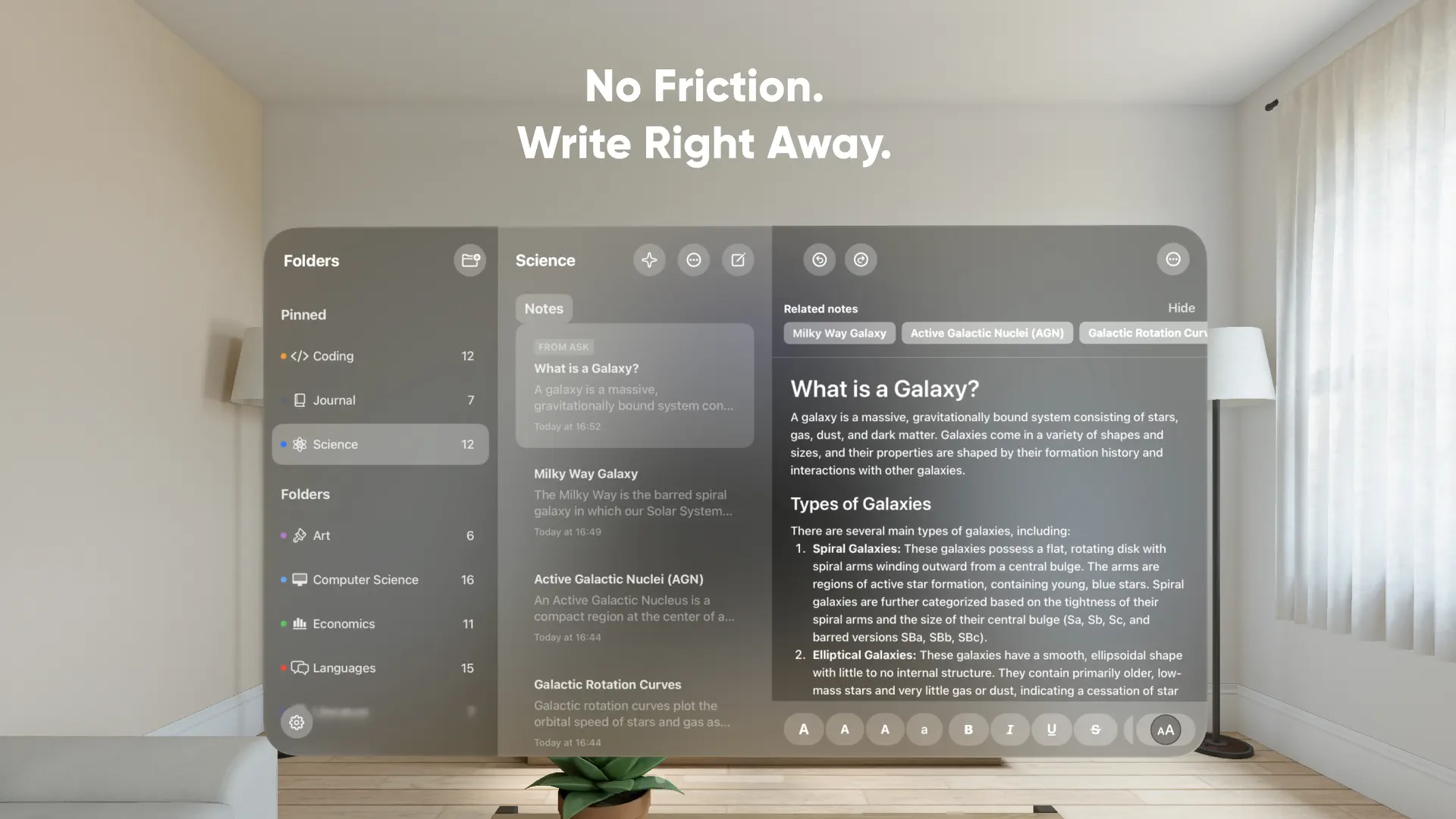 Brain Dump: Notes & Writing screenshot