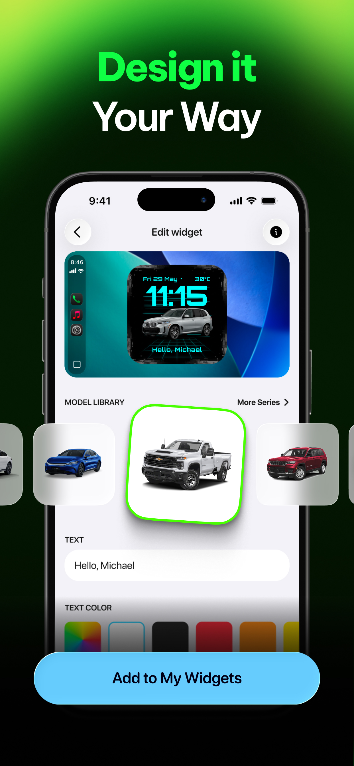 CARFACE My Car Widgets App screenshot 5