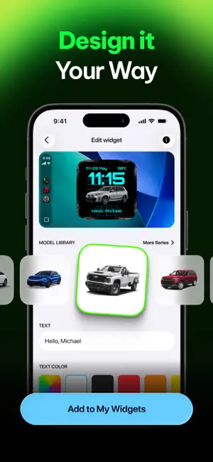 CARFACE My Car Widgets App iPhone screenshot 5