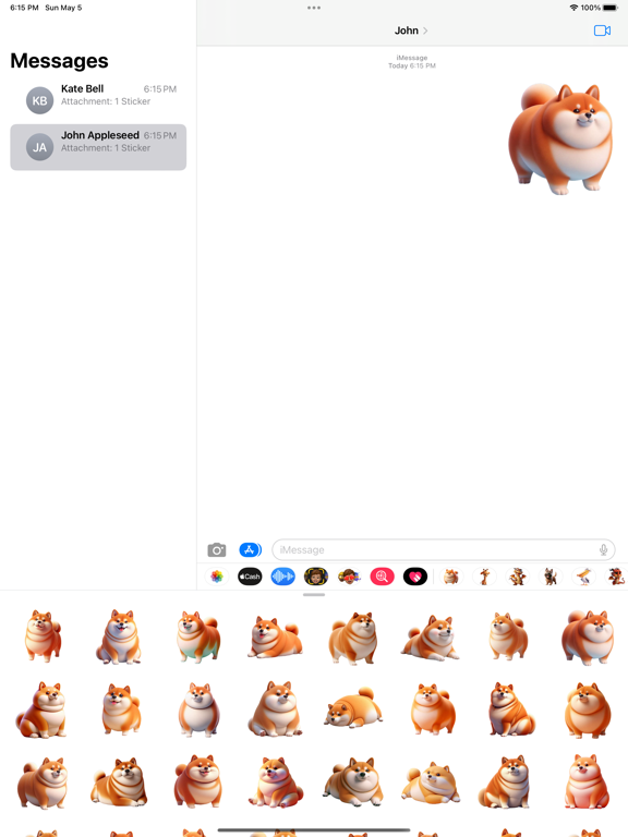 Screenshot #4 pour Fat Shiba Inu Stickers