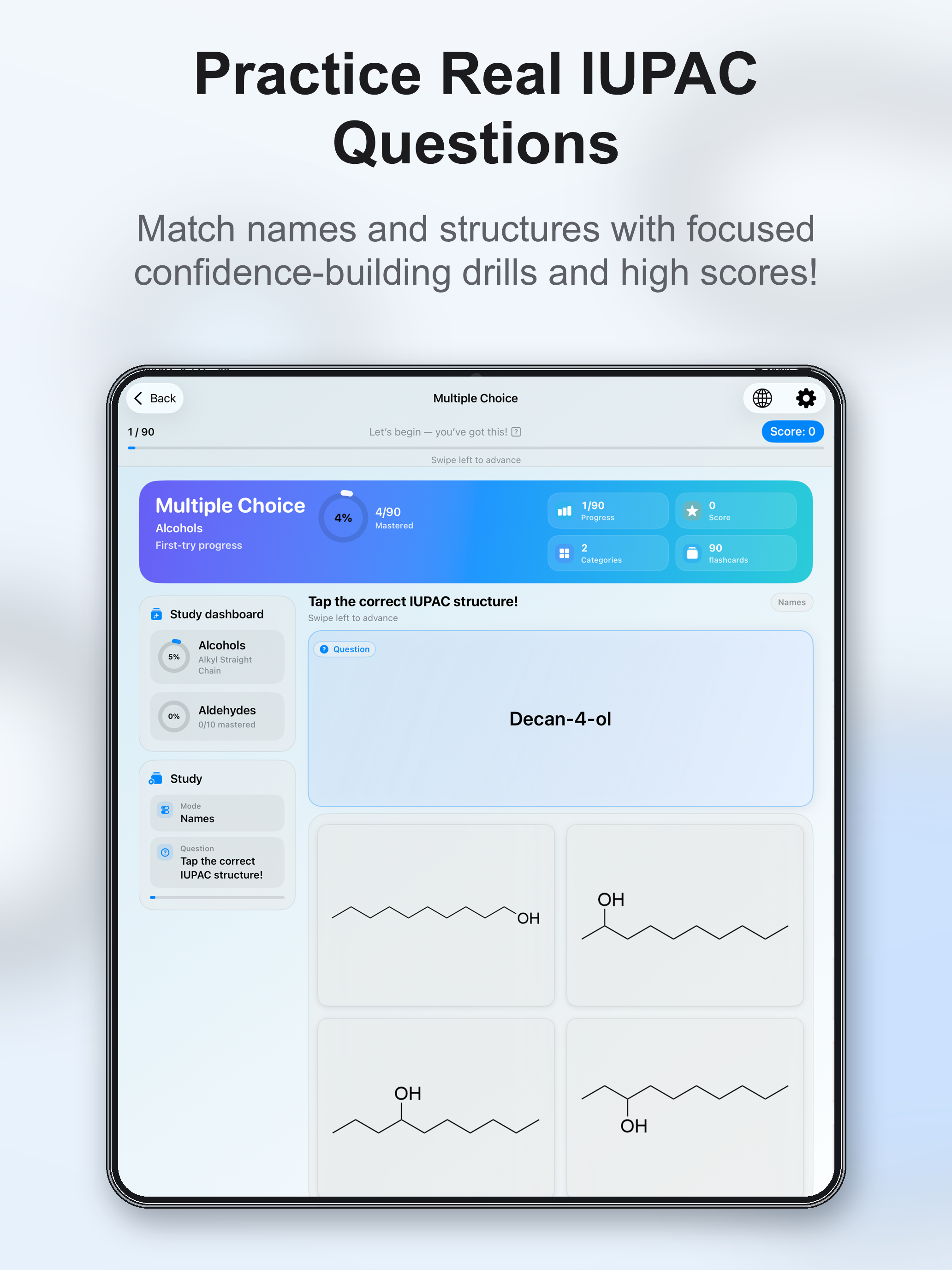 Organic Chemistry Naming Tutor