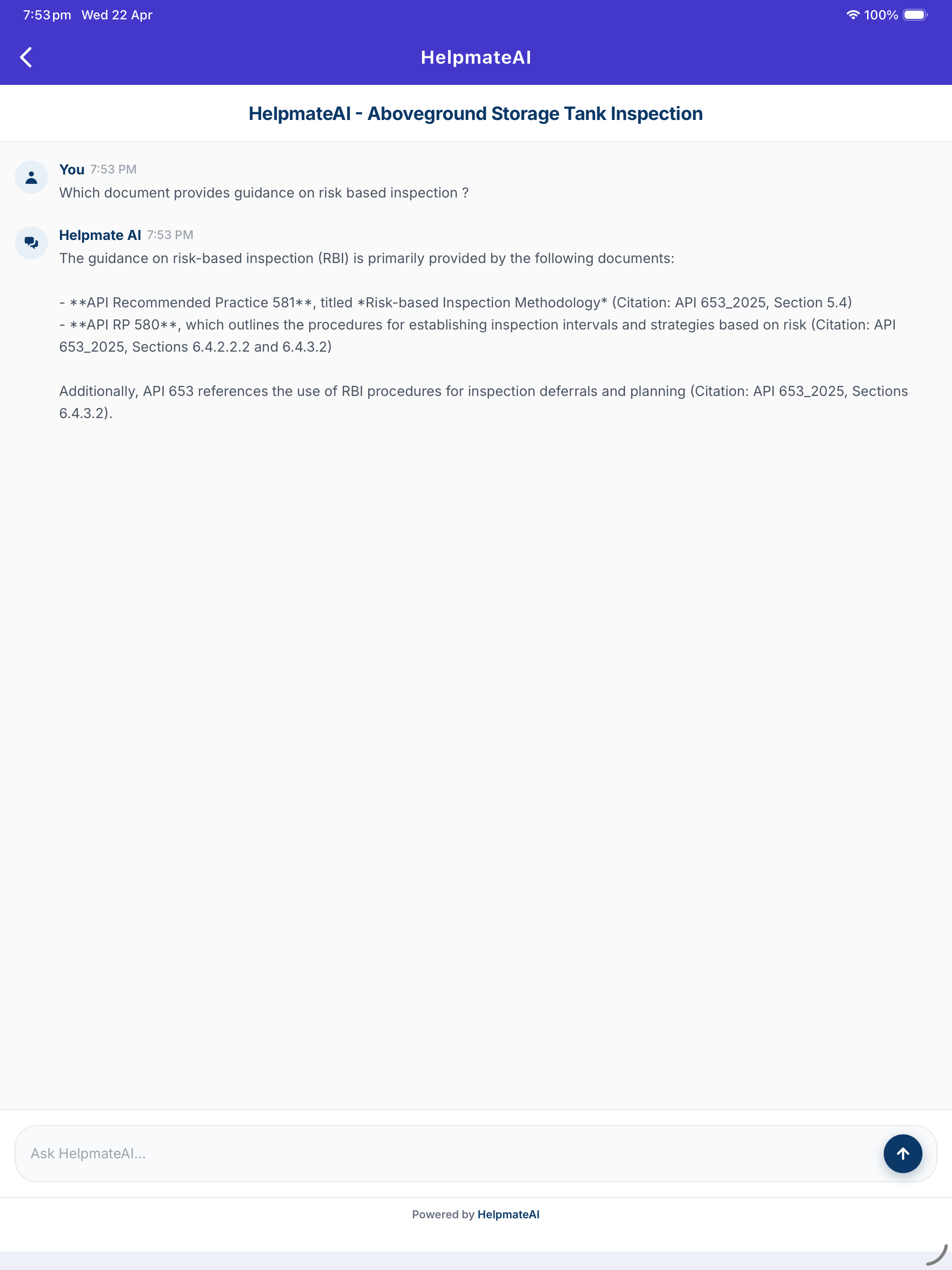 API 653 helpmate