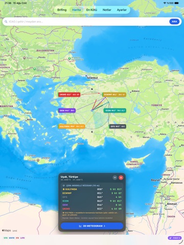METAR TAF 3D iPad screenshot