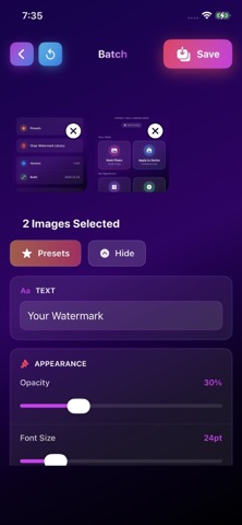 SignatureMark – Brand Mark iPhone screenshot