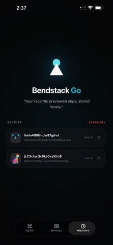 Bendstack Go screenshot