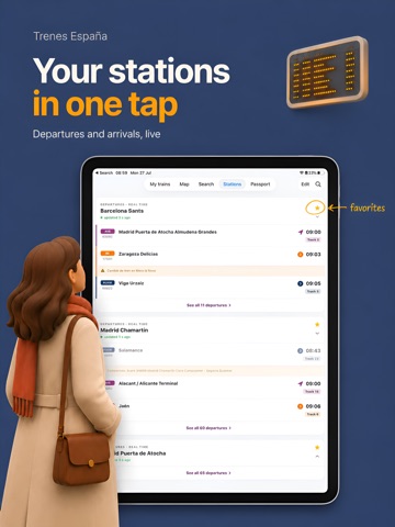 Spain Trains AVE, Renfe, OUIGO iPad screenshot