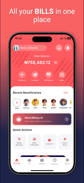 BILLWAY - PAYMENT SERVICES Screenshot 1 of 6