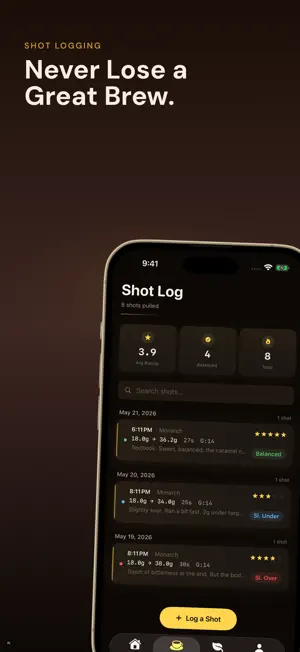 Espresso Shot Tracker - Dial screenshot 2