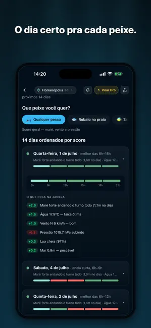 Maré Ao Vivo: Pesca e Previsão iPhone screenshot 2