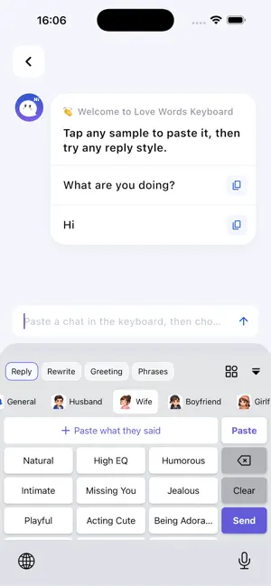 LoveTalk – Smart Chat Keyboard screenshot 1