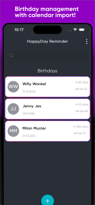 HappyDay Reminder Screenshot 2 of 4