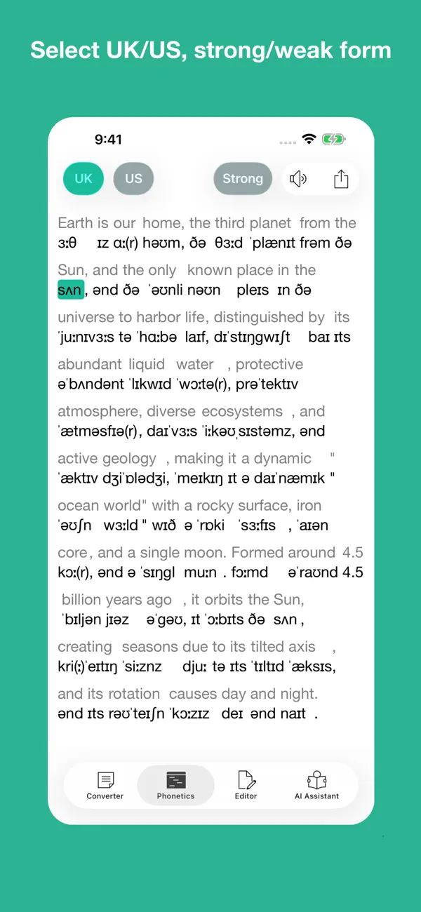 Screenshot #2 pour English to Phonetics Converter