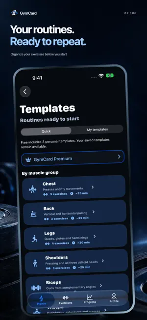 GymCard: Workout Tracker screenshot 2