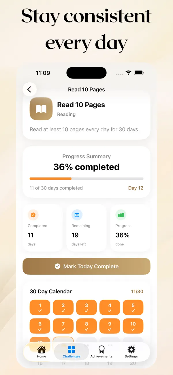 Screenshot #2 pour 30 Day Reading Challenge
