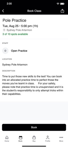 Sydney Pole Dance Screenshot 3 of 3