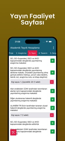 Akademik Teşvik Hesaplama iPhone screenshot