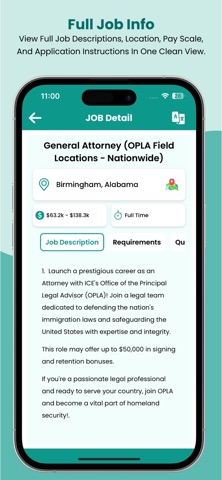 USA Gov FEDERAL jobs Update iPhone screenshot