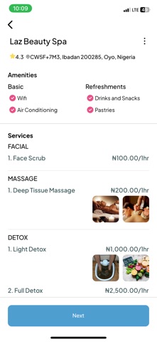 Beautyspaceng.com iPhone screenshot