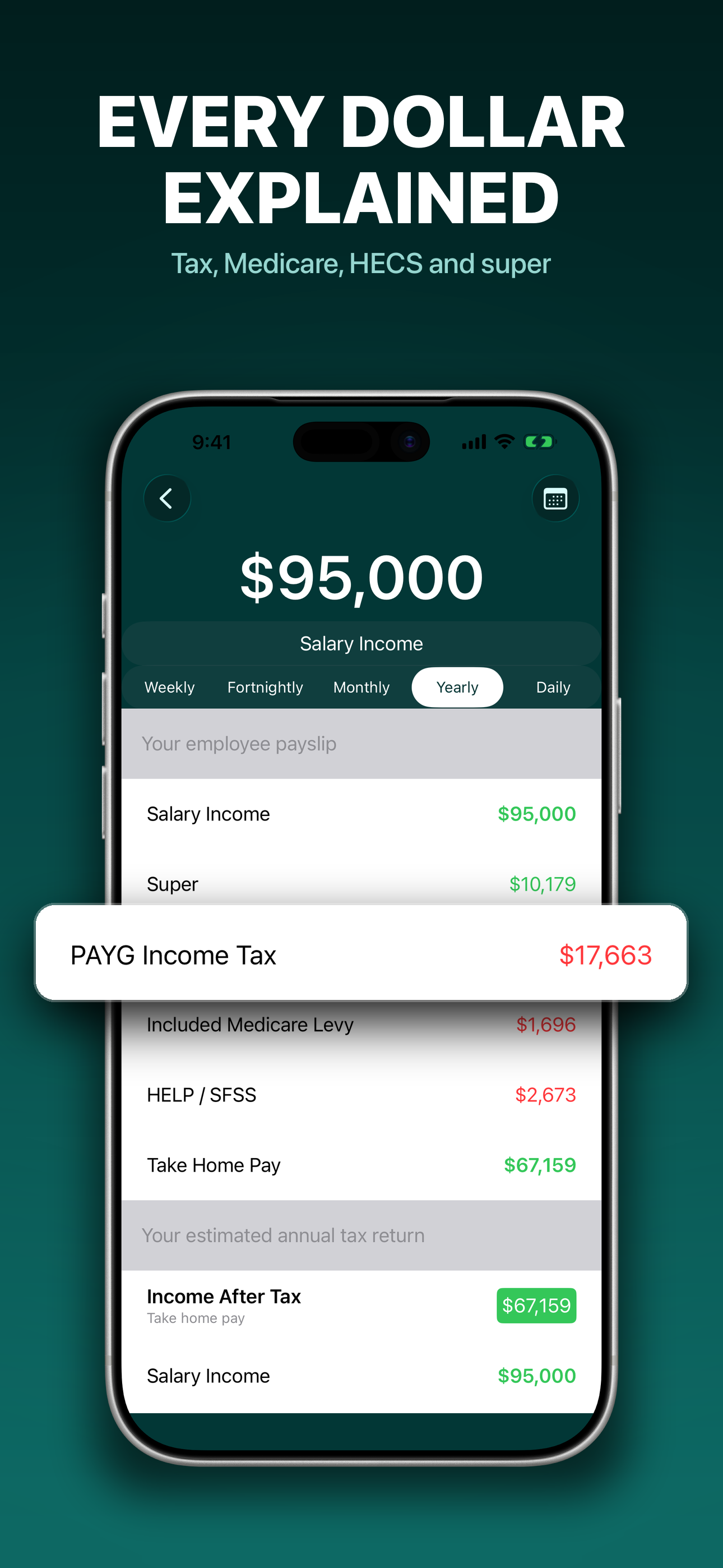 Tax Calc Aussie screenshot 3
