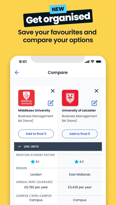 Screenshot #3 pour Whatuni: University Degrees UK