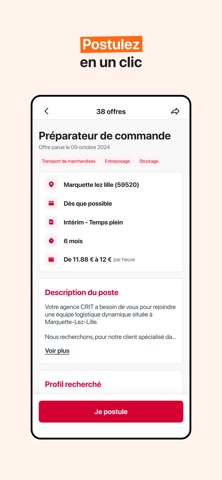 Crit Intérim & Emploi iPhone screenshot 6