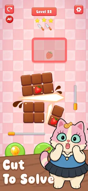 Cat Cuts Chocolate screenshot 4