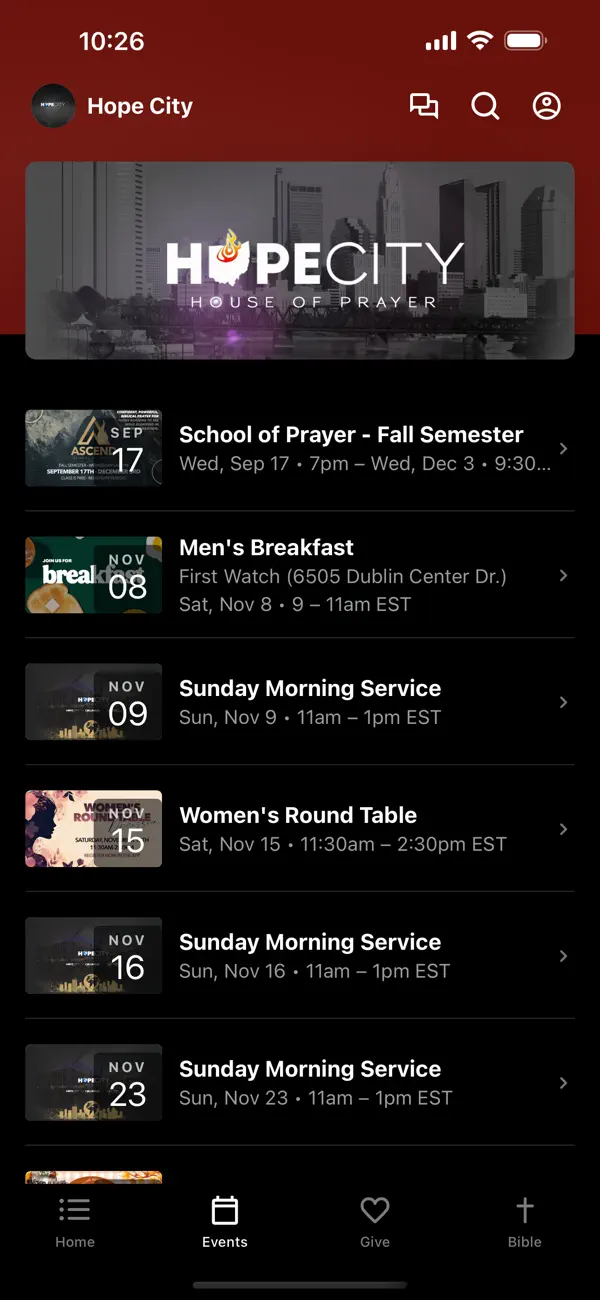 Screenshot #2 pour Hope City House of Prayer