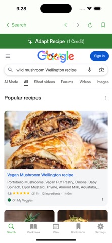 Recipe Adapt screenshot