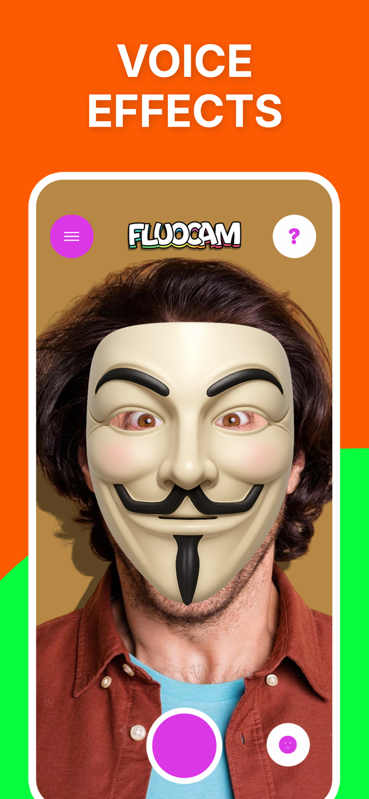 Funny face filters FluoCam screenshot 4