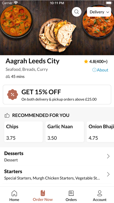 Aagrah Leeds City Screenshot