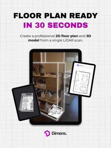 Dimens iPad screenshot
