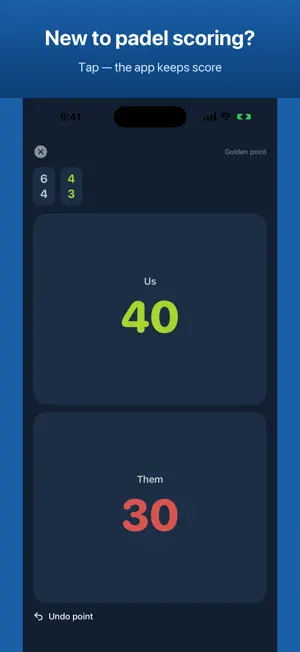 Bandeja: Padel Score Tracker screenshot 1
