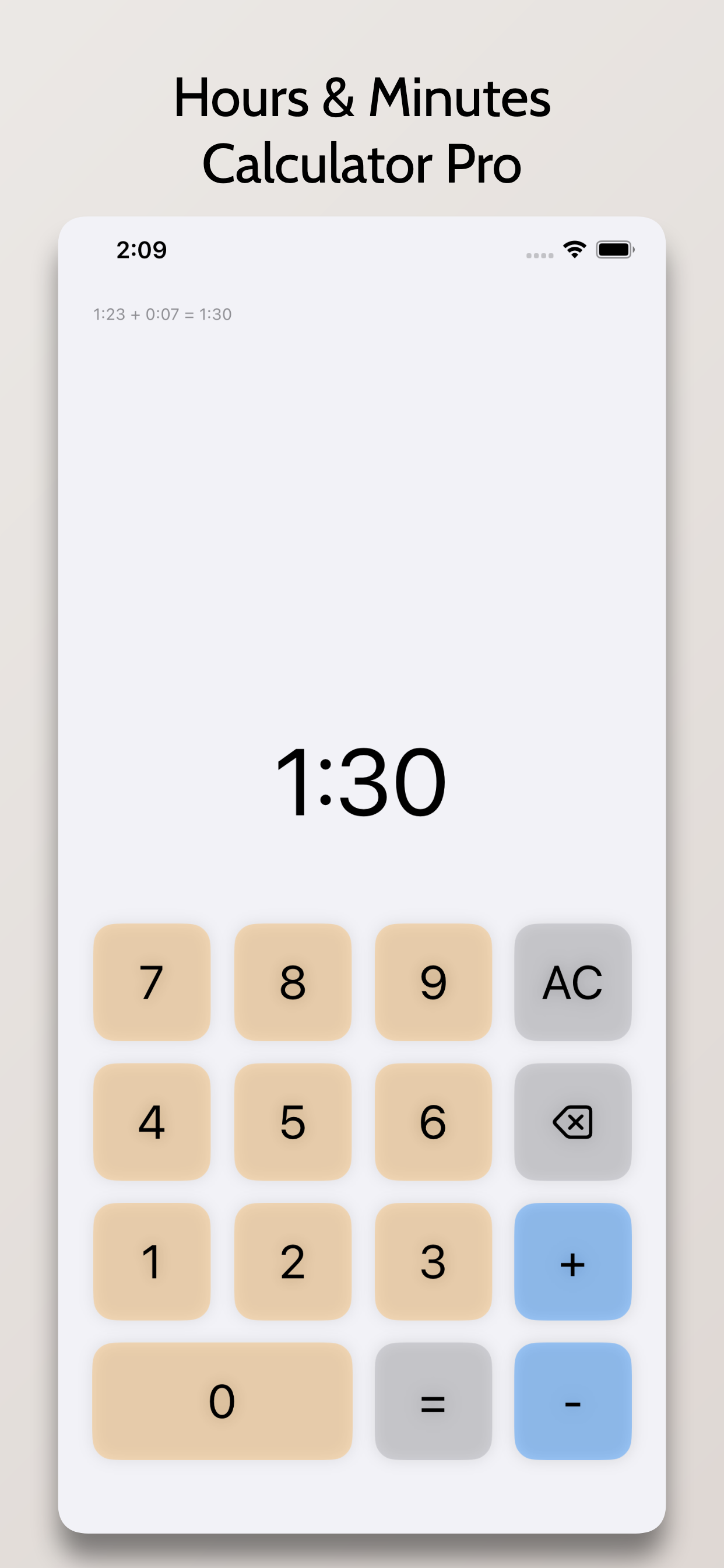 Hours & Minutes Calculator Pro