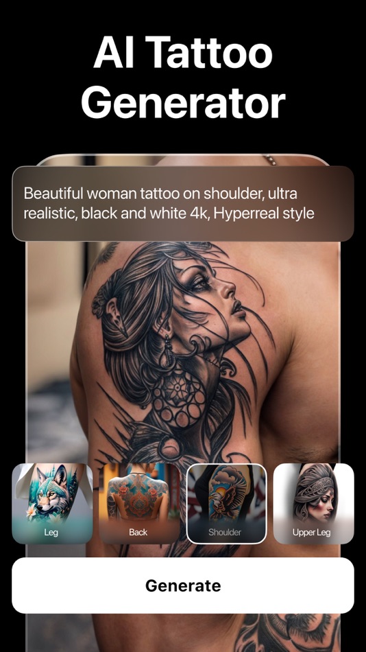 #1. AI Tattoo Generator Maker (iOS) 由: App Studio Yazılım Hizmetleri LTD STI