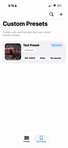 Camera Settings Screenshot 5 of 7