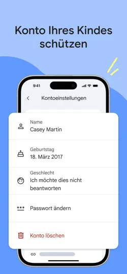 Screenshot von Google Family Link auf dem iPhone 4
