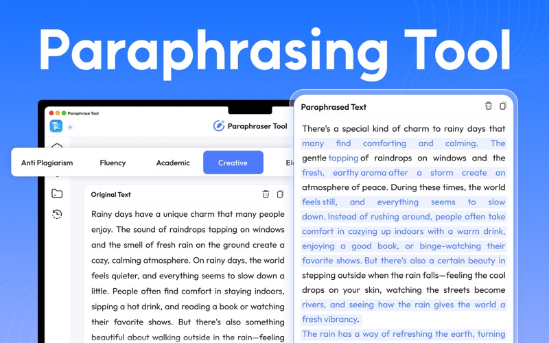 Paraphrase Tool : AI Detector iPhone screenshot