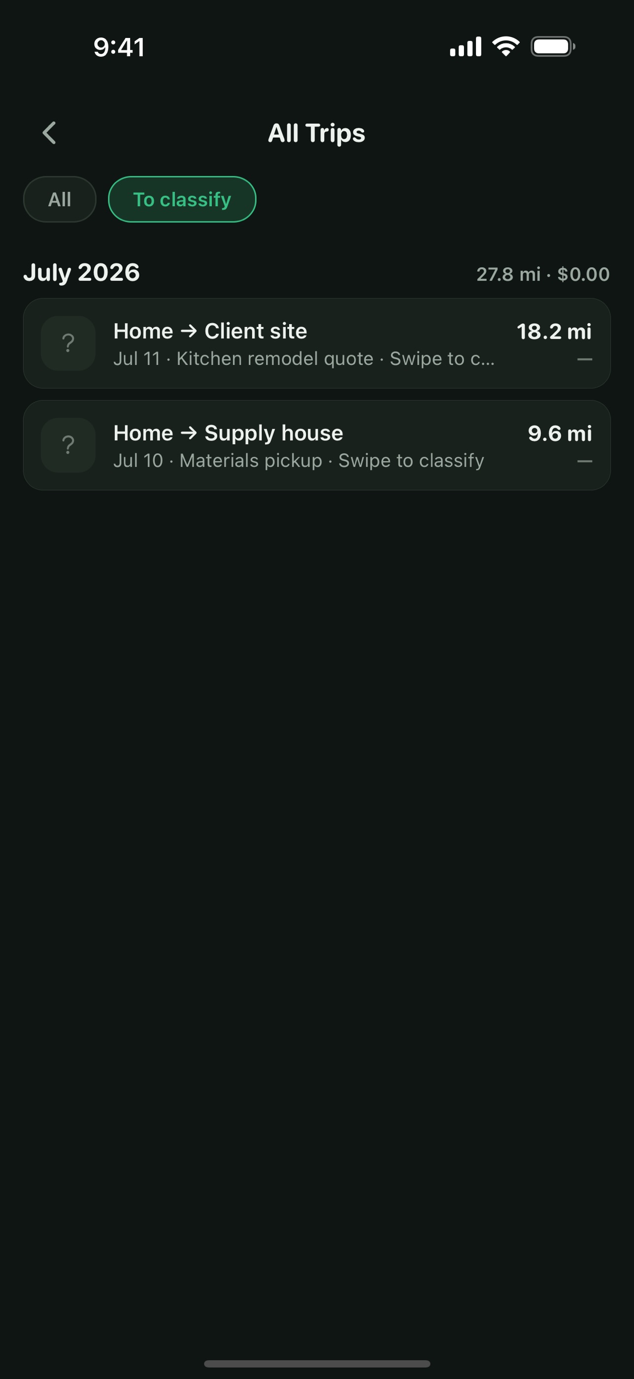 Screenshot 3 of Odo: Mileage Tracker & Log