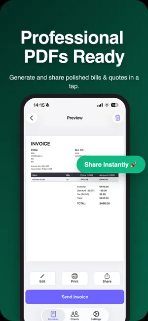 Invoice Generator AND Estimate screenshot 2
