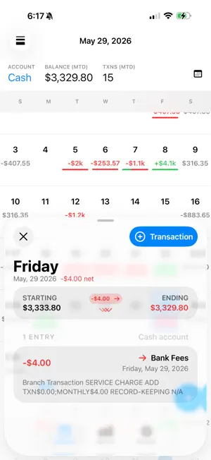 Cashflow Calendar screenshot 1