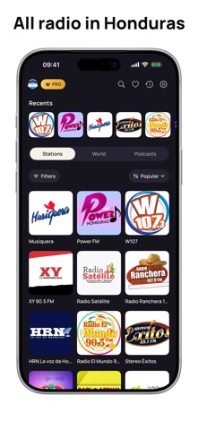 Radio Honduras Live FM AM iPhone screenshot