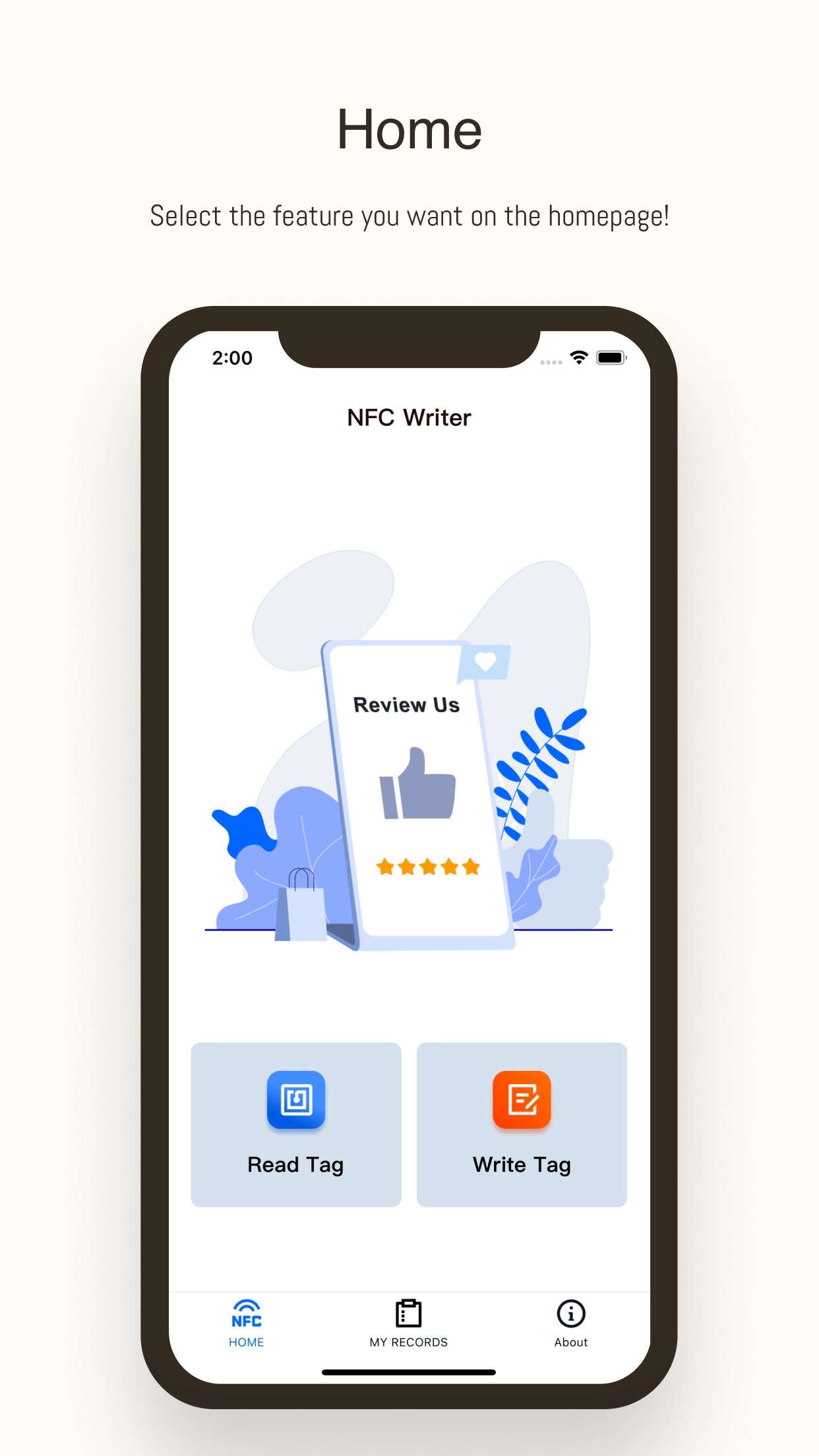 Screenshot 1 of Peblla NFC Writer