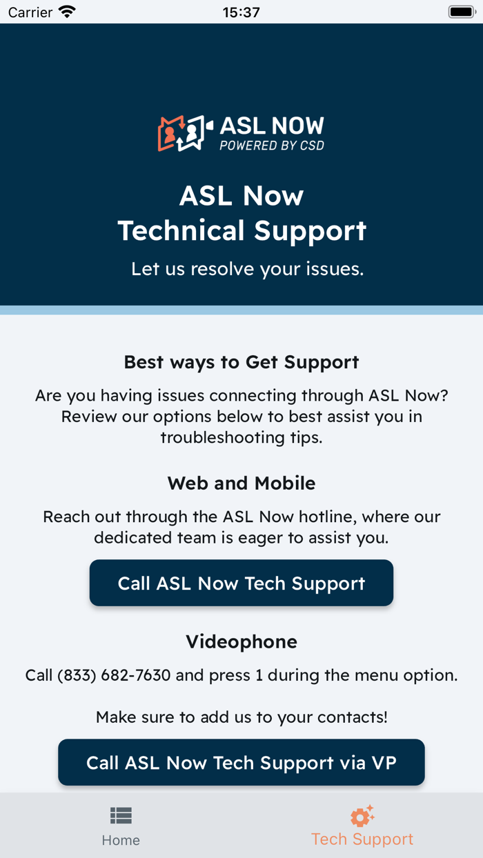 ASL Now - Powered by CSD