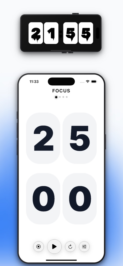 Flip Clock & Pomodoro - Productivity App | MWM
