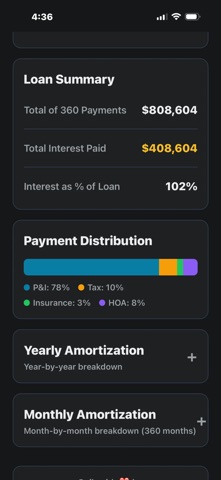 CoolBiz Mortgage Calculator screenshot