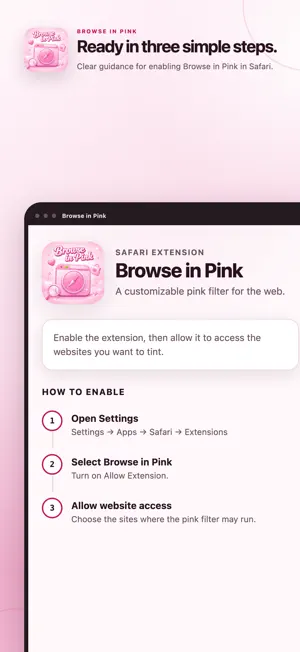 Browse in Pink screenshot 1