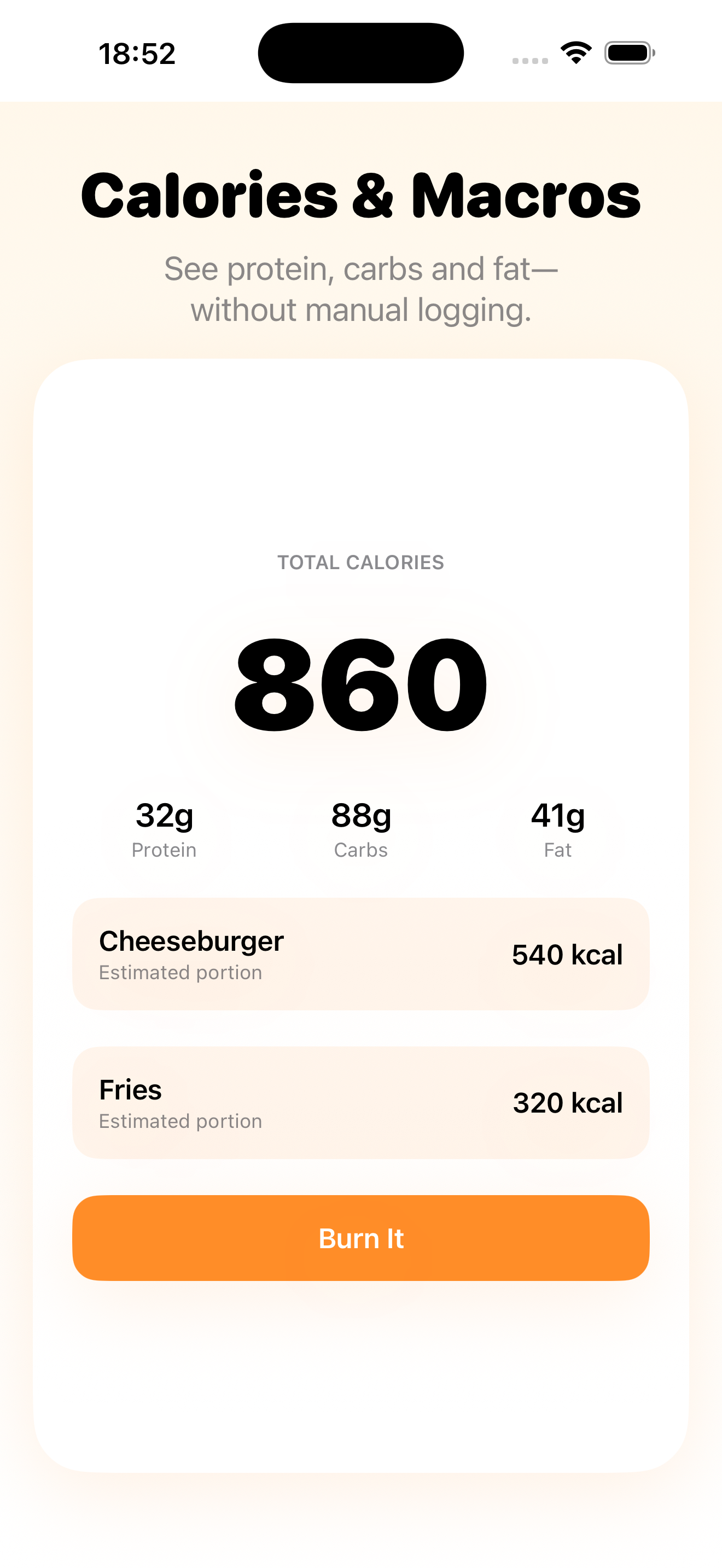 Bite2Burn: AI Calorie Tracker screenshot 2