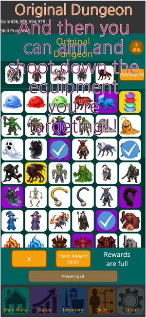 Spin Dungeon: All-Mob Gear RPG screenshot 1